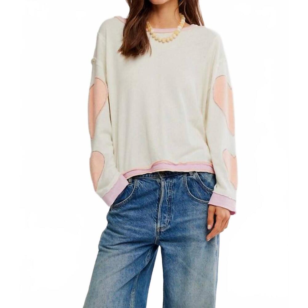 NEW FREE PEOPLE you're a star tee top in white